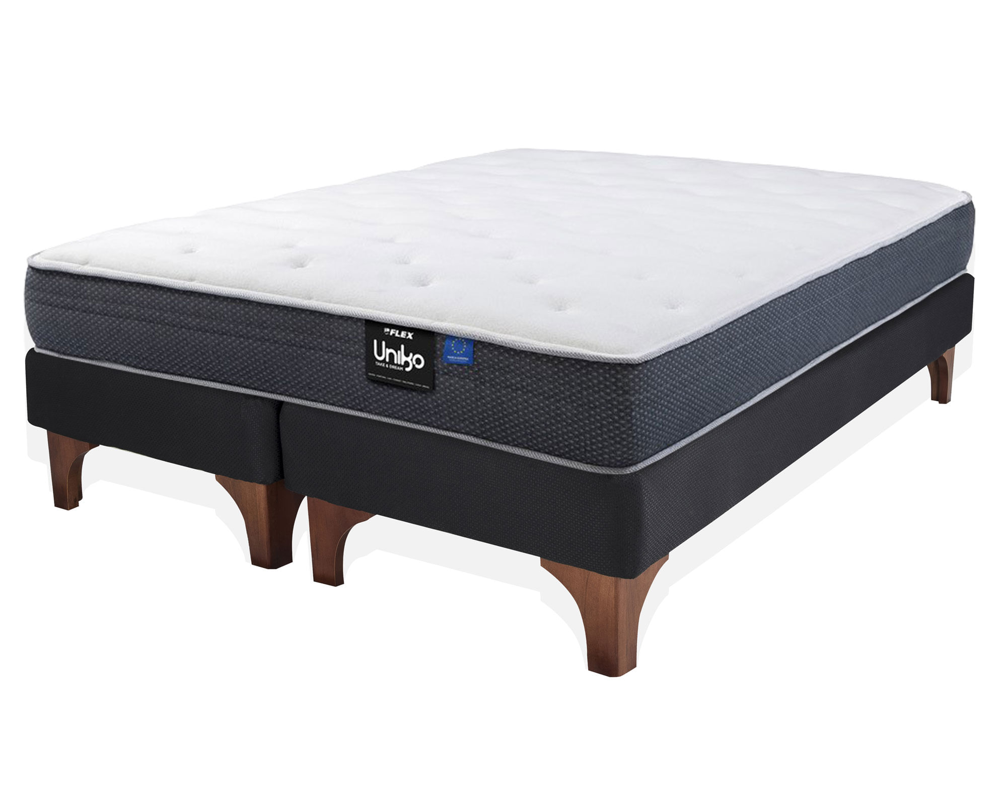 Cama Europea 2 Plazas Uniko Flex