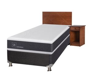 Box spring 1.5 plazas Ortopedic B5 + set New Villarrica Cic