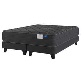 Cama europea Black king base dividida