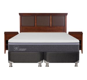 Box spring king Ortopedic advance B5 + set New Torino caramelo Cic