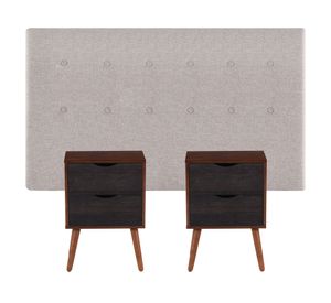 Respaldo 2 plazas + 2 veladores Tigris Cic