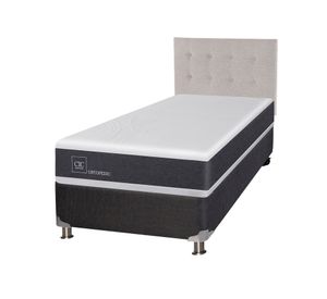 Box spring 1,5 plazas Ortopedic + respaldo Tigris Cic