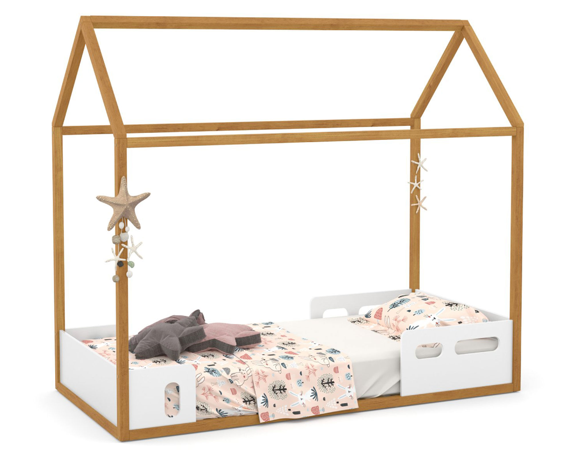 Kidscool Cama infantil casita Liv caramelo/blanco Kidscool.