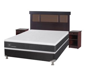 Box spring 2 plazas Ortopedic B5 + set New Dublin chocolate Cic