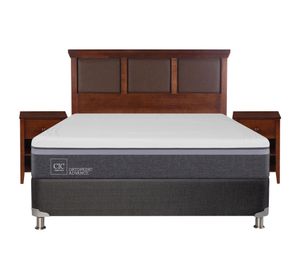 Box spring 2 plazas Ortopedic advance B5 + set New Torino caramelo Cic