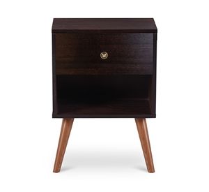 Velador 1 cajón Munich chocolate