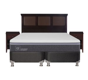 Box spring king Ortopedic advance B5 + set New Torino chocolate Cic