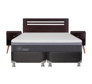 Box spring 2 plazas Ortopedic advance base dividida B5 + set New Múnich Cic