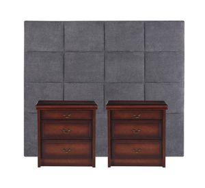 Respaldo king + 2 veladores Támesis Cic