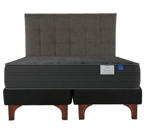 Cama europea 2 Plazas + respaldo grafito Black Flex