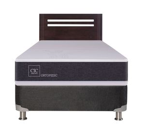 Box spring New Ortopedic 1 plaza + respaldo Munich Cic