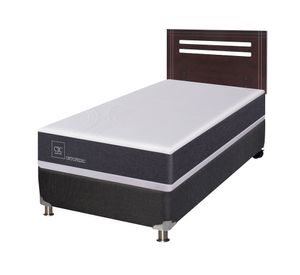 Box spring New Ortopedic 1 plaza + respaldo Munich Cic