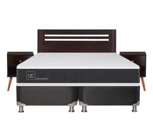 Box spring 2 plazas Ortopedic base dividida B5 + set New Múnich Cic