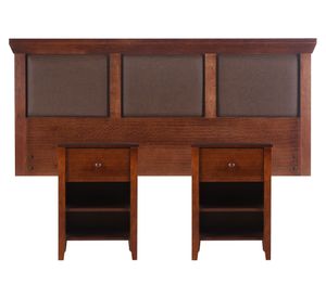 Respaldo 2 plazas + 2 veladores New Torino caramelo Cic