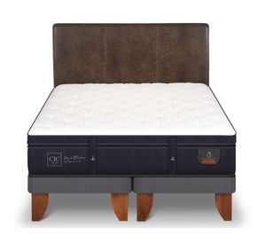 Cama europea 2 plazas Súper premium base dividida + respaldo Baker Cic