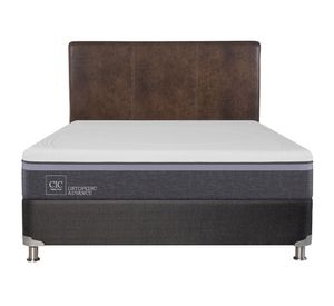 Box spring 2 plazas Ortopedic advance B5 + respaldo Baker Cic