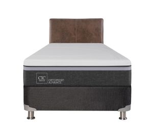 Box spring 1,5 plazas Ortopedic advance + respaldo Baker Cic