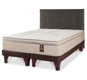 Cama europea 2 plazas Máximo Cobre + Respaldo Design grafito Flex