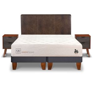 Cama europea King Cocopedic + Set Ní­ger/Baker Cic.