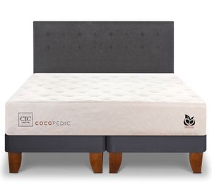 Cama europea king Cocopedic + respaldo Eufrates Cic.