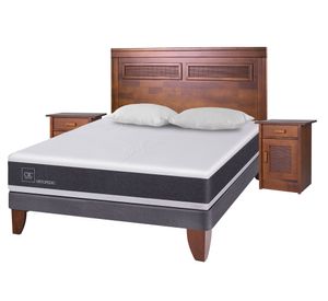 Cama europea 2 plazas Ortopedic + set Milán + almohadas Cic