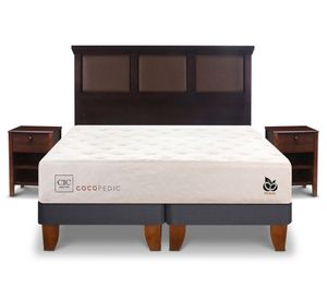 Cama europea King Cocopedic + Set Torino chocolate Cic.