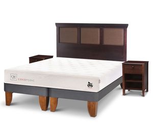 Cama europea King Cocopedic + Set Torino chocolate Cic.