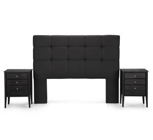 Respaldo 2 plazas + velador Issey Rosen.