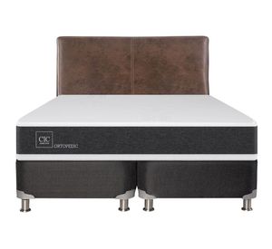 Box spring king Ortopedic B5 + respaldo Baker Cic