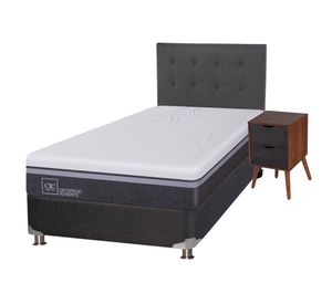 Box spring 1,5 plazas Ortopedic advance + set Níger/Éufrates Cic