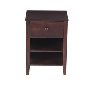 Velador 1 cajón New Torino chocolate Cic