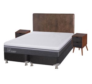 Box spring 2 plazas Ortopedic advance base dividida B5 + set Baker/ Niger Cic