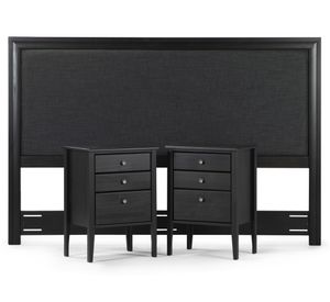 Respaldo Nolita + velador Issey King Rosen.