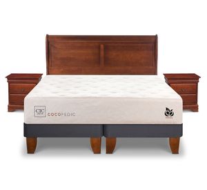 Cama europea King Cocopedic + Set Miro Cic.