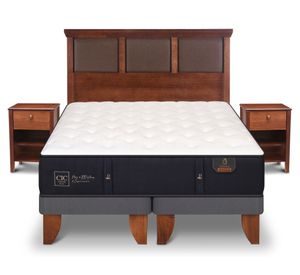 Cama europea king Premium + set New Torino caramelo Cic