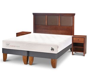 Cama europea King Cocopedic + Set Torino Cic.