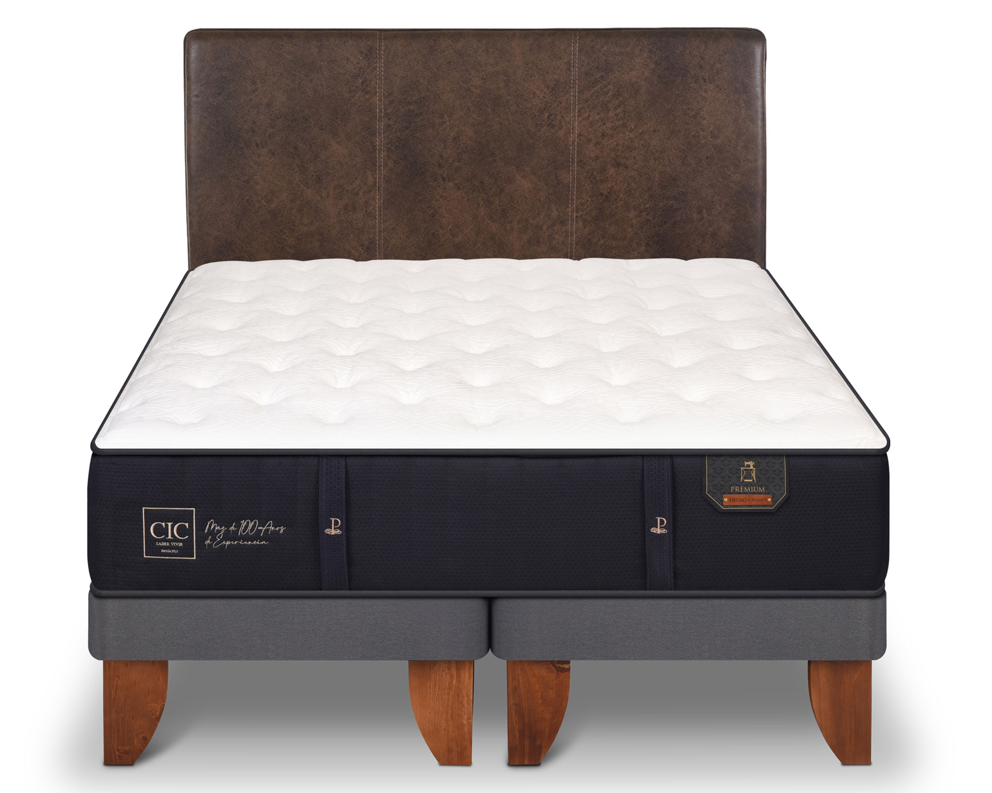 CIC Cama Europea King Premium + respaldo Baker Cic