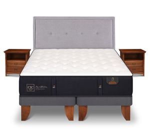 Cama europea 2 plazas Premium base dividida + set Ganges/ Indo Cic