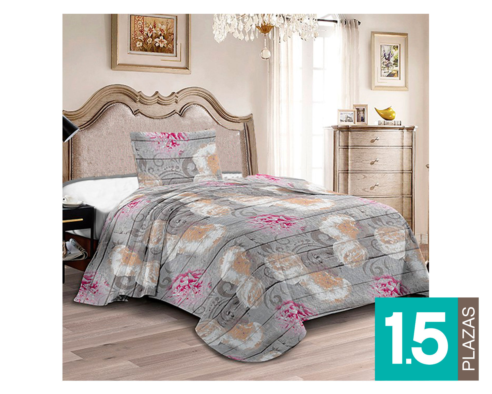 Idetex Quilt 1.5 plazas Rienza Illusions