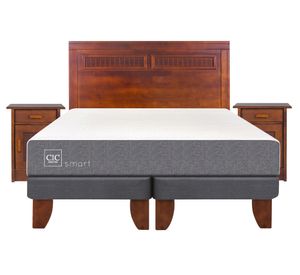 Cama Europea 2 plazas Smart base dividida + Set Milán Cic