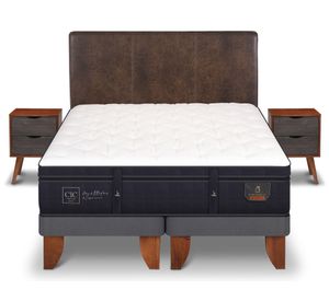 Cama europea 2 plazas Súper premium base dividida + set Baker/ Niger Cic
