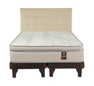 Cama europea King Máximo Cobre + Respaldo Design crudo Flex