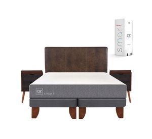 Cama europea 2 plazas Smart base dividida + set Baker/ Niger Cic