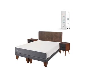 Cama europea 2 plazas Smart base dividida + set Baker/ Niger Cic