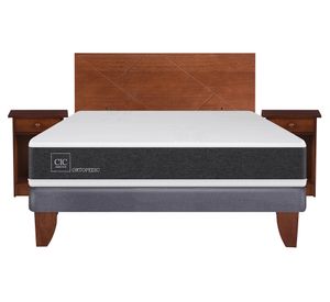 Cama europea 2 plazas Ortopedic + set New Villarrica Cic