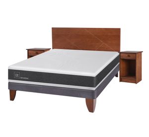 Cama europea 2 plazas Ortopedic + set New Villarrica Cic