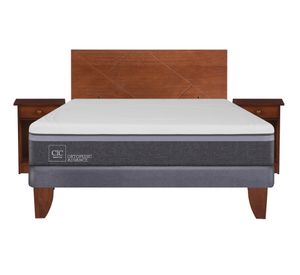 Cama europea 2 plazas Ortopedic advance + set New Villarrica Cic