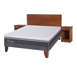 Cama europea 2 plazas Ortopedic advance + set New Villarrica Cic