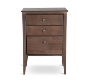 Velador 3 cajones Issey visón Rosen.