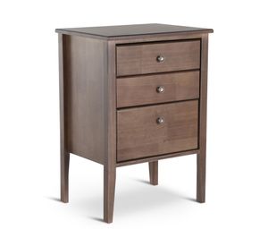 Velador 3 cajones Issey visón Rosen.